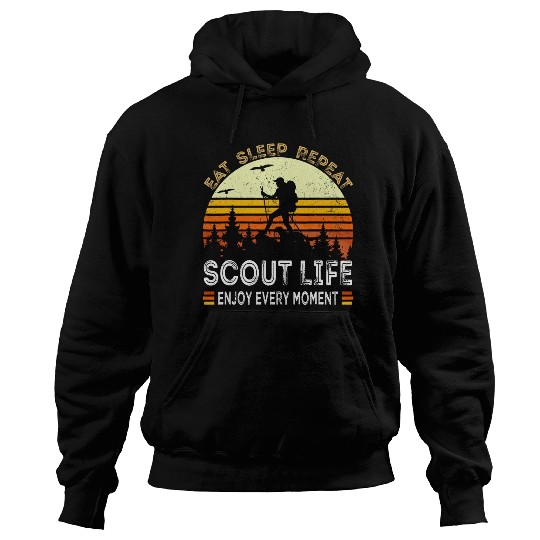 Eat Sleep Scout Repeat Camping Hoodies