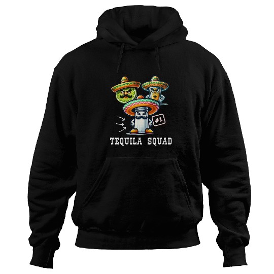 Cinco De Mayo Fiesta Tequila Squad Salt Number One Hoodies