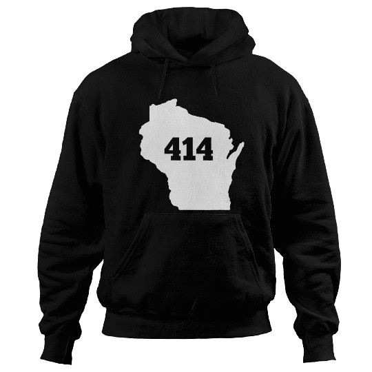 Wisconsin 414 Area Code Hoodies