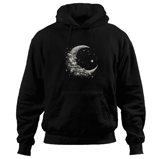 Cool Full Moon - Solar Eclipse, Moon Phases Total Hoodies