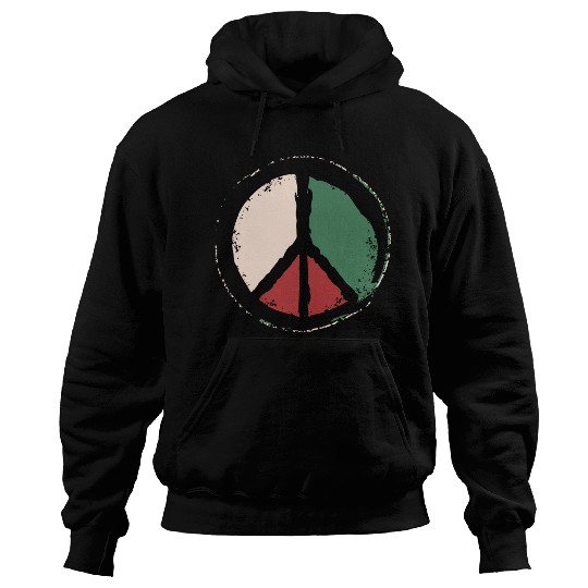Free Palestine - Peace Symbol Hoodies