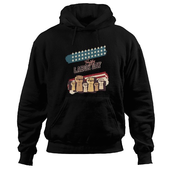Labor Day Fists Raised Hoodies