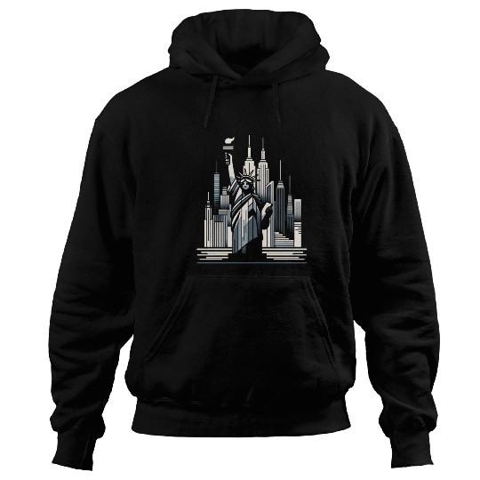 Statue of Liberty Embrace Hoodies