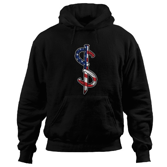 Horseshoe Pitching USA FLag Hoodies