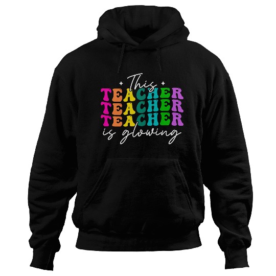 This Teacher Is Glowing Hello Summer Hoodies