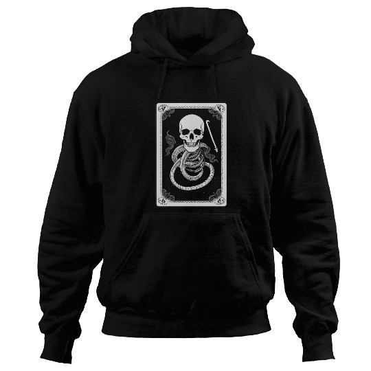 Skull Tarot Card Reader Astrology Occult Hoodies