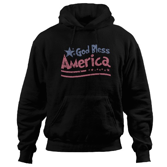 God Bless America Lovers Independence Hoodies