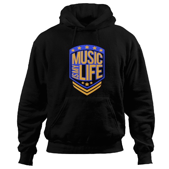 Music Is My Life Party Club Concert Sound Love Hoodies