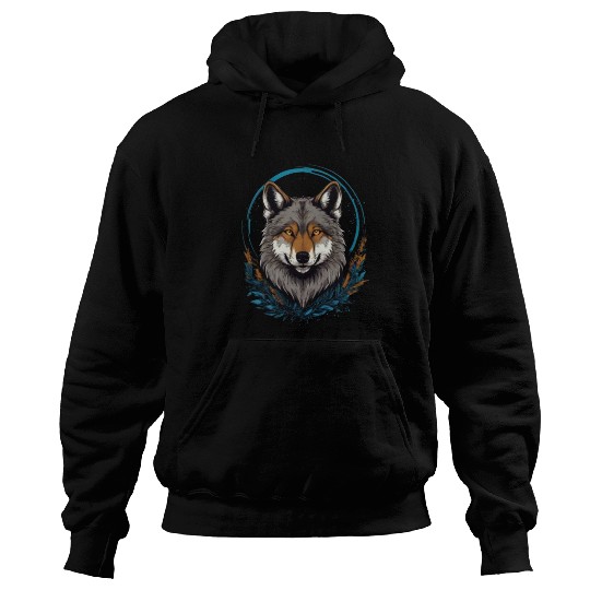 Flag Wolves July Howling Wolf Hoodies