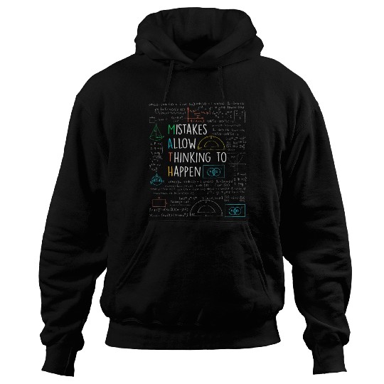 Mistakes Allow Thinking to Happen Math Teacher Hoodies
