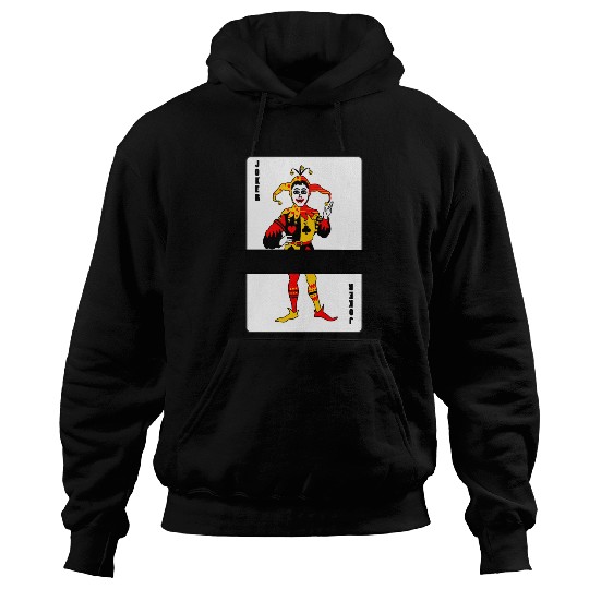 Playing card Joker banner Hoodies