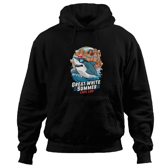 Stylish Great White Shark Hoodies (Cape Cod)