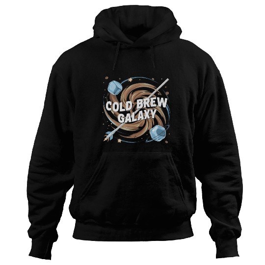Cold Brew Galaxy Design - Space & Coffee Fusion Hoodies