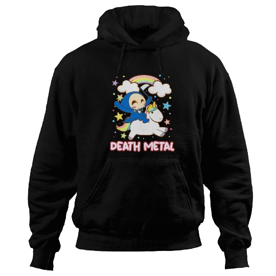 Goth Rock Satan Unicorn Festivals Death Metal Hoodies