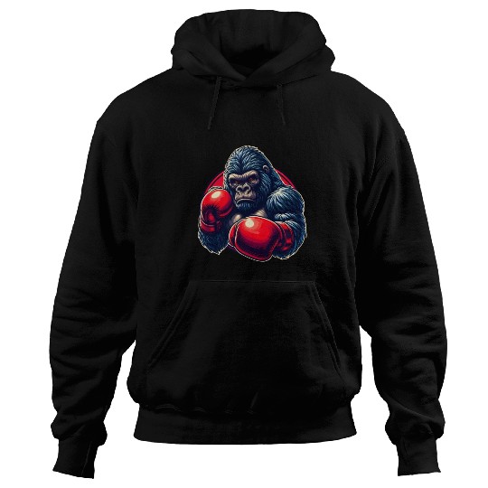 Boxing Gorilla Martial Arts Fighter Boxing Lover Hoodies