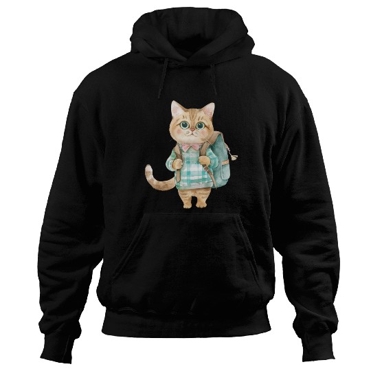 Watercolor Cute School Animals, Back to School Hoodies