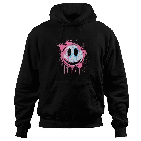 Graffiti Smiley Face - Urban Street Art Hoodies