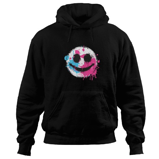 Graffiti Smiley Face - Urban Street Art Hoodies