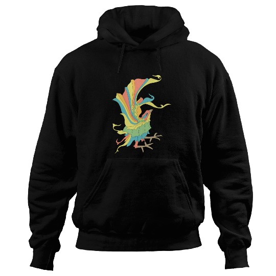 Colorful bird Hoodies
