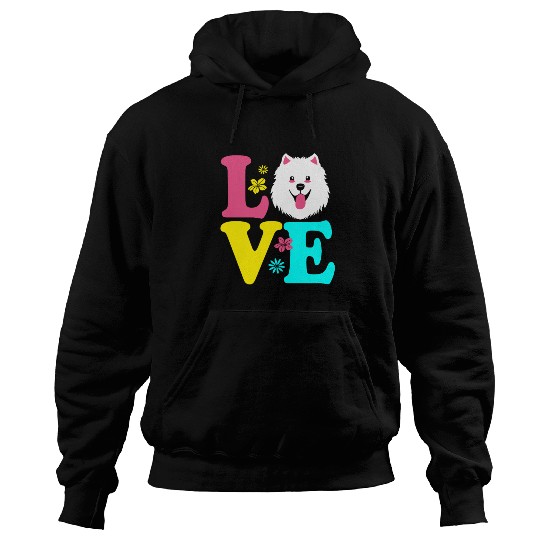 Dog Lover Cute Pet Owner I Love Samoyed Hoodies