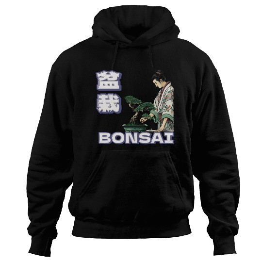 Bonsai Caretaker in Ukiyo-e Hoodies