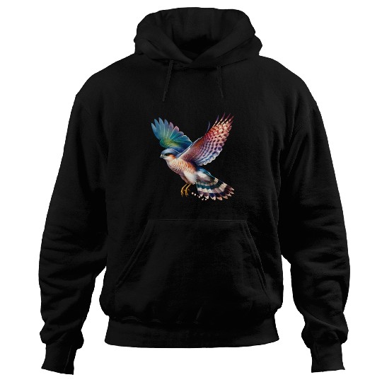 Collared Sparrowhawk in Flight Hoodies