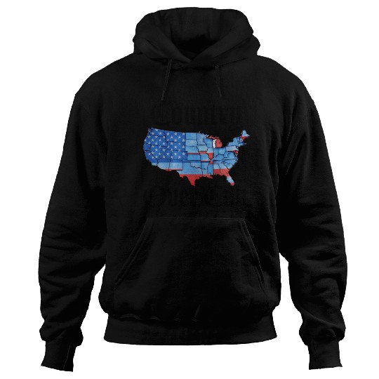 Country Over Cult Black Hoodies