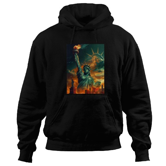 Statue of Liberty in New York USA Hoodies