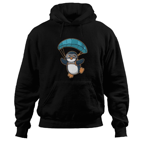 Skydiving Penguin Adventure Hoodies