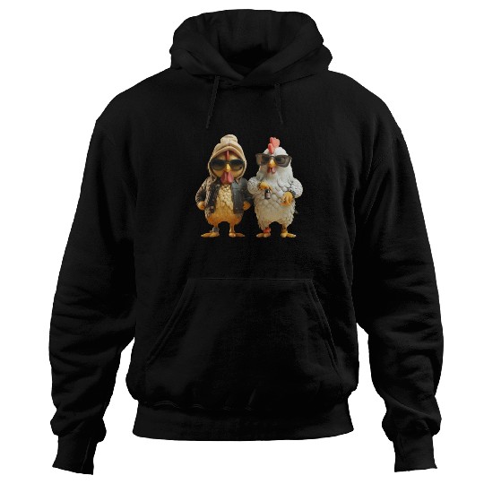 Stylish streetwear on hip chickens Hoodies