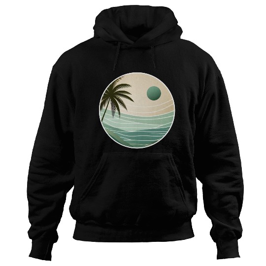Tropical Sunset Serenity Hoodies