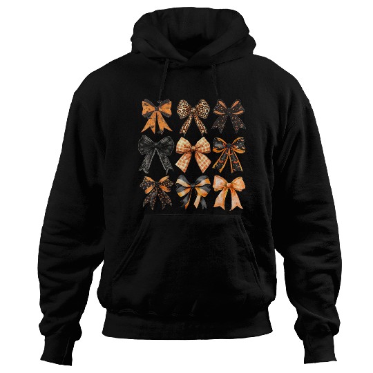 Coquette Halloween Bow Girly Spooky Season Hallowe Hoodies