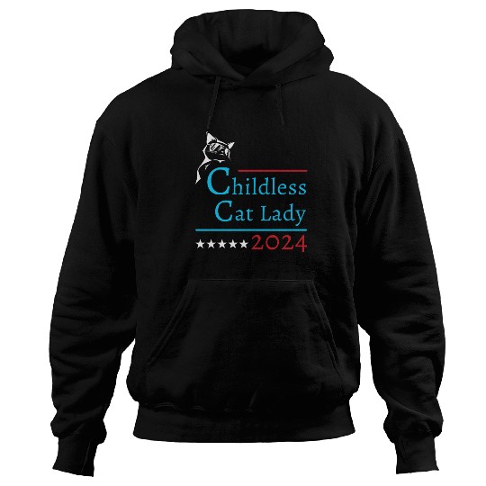 "Childless Cat Lady" Kamala Harris 2024 Hoodies