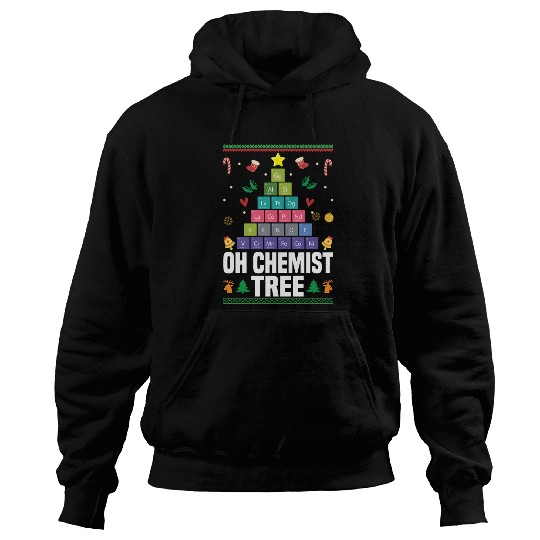 Christmas Tree Chemistry Science Periodic Table Hoodies