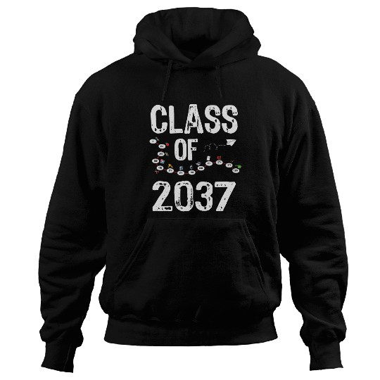 Funny Class of 2037 Grow With Me Back To School Hoodies