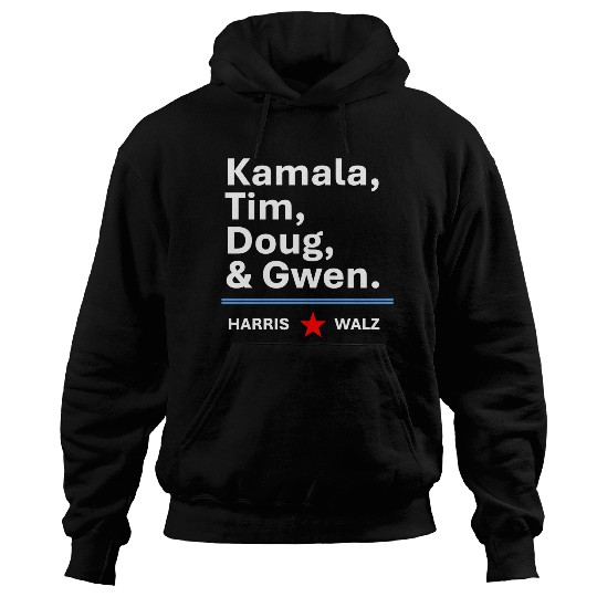 Harris & Walz | Kamala, Tim, Doug & Gwen Hoodies