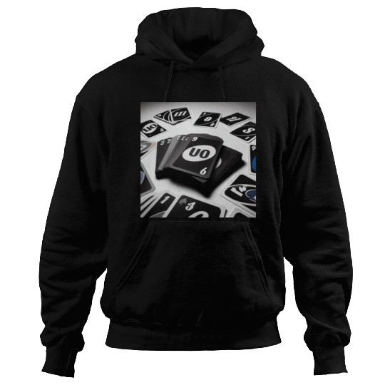 Black Uno Cards Hoodies