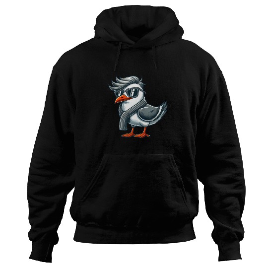 Cool seagull sunglasses summer North Sea Baltic Hoodies