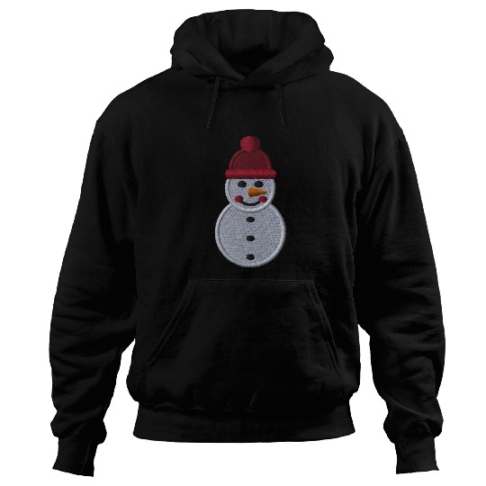 Snowman embroidered Hoodies