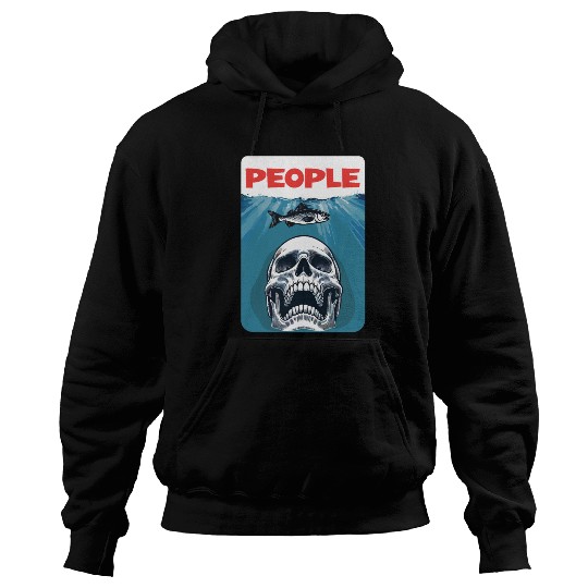 People - enemy - fish - skull Hoodies