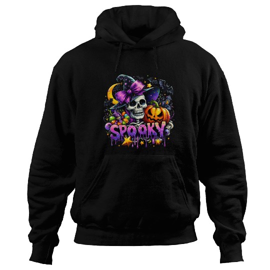 Halloween Spooky Season Witch Skeleton Hoodies