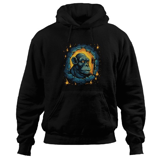 Night of the Starry Dungeon Monkey Hoodies