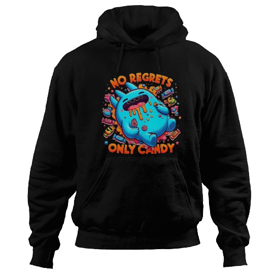 Disneyland Stitch Halloween No Regrets Only Candy Hoodies