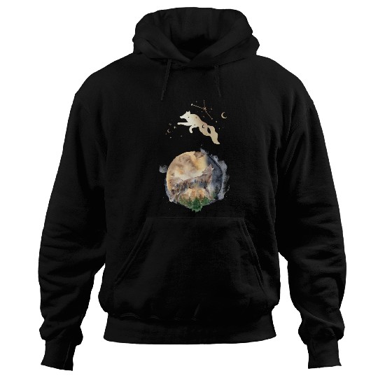 Wolf Moon Magic Hoodies
