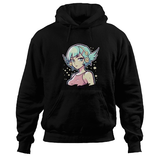 Cute Anime Alternative Angel Girl Hoodies