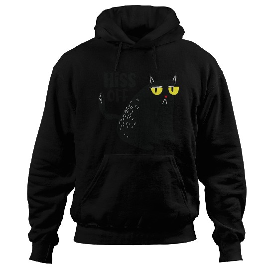 hiss off cat Hoodies