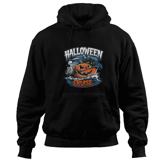 Halloween Cruise skull pumpkin Hoodies