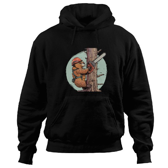 Beaver Lumberjack Chainsaw Hoodies
