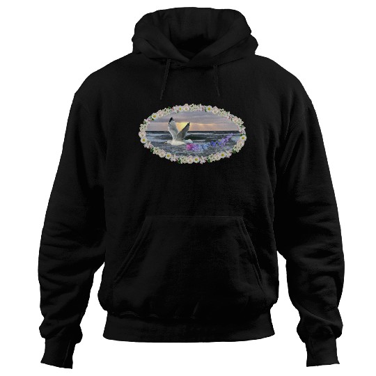 sea beach sunset seagull kitsch flashy magic Hoodies