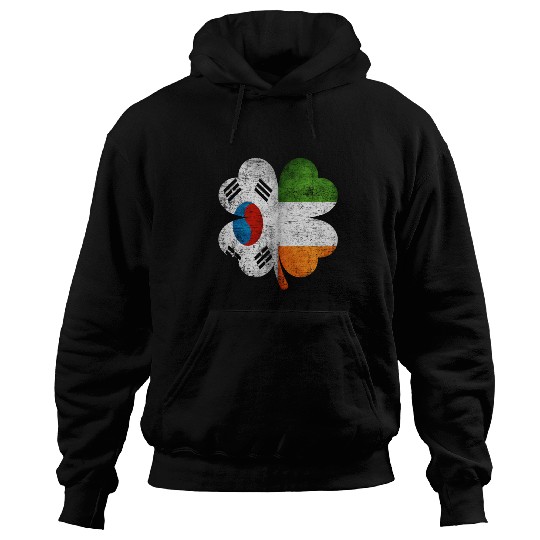Korean Irish Shamrock South Korea Ireland Flag Hoodies